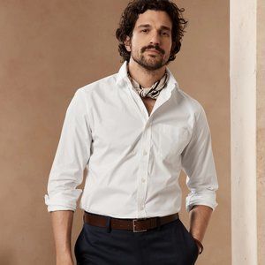 Banana Republic Slim Tech Stretch Shirt, Medium